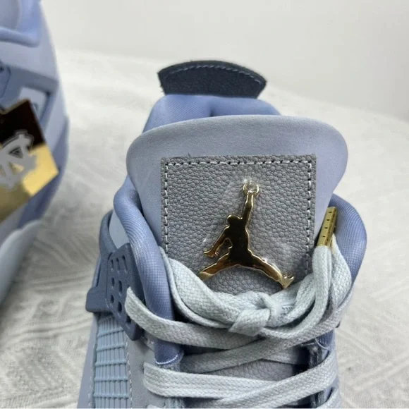 Jordan Blue and Gray Sneakers with Classic Design